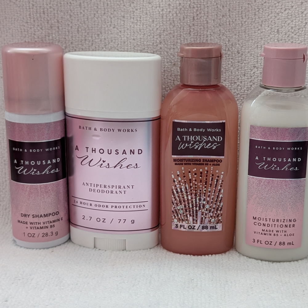 🩷🌟BBW - A Thousand Wishes Hair and Body Care Set - Travel Size - New 🌟🩷